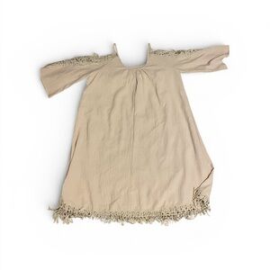 Elegant Tan Midi Dress